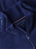 Blue Performance Relaxed Logo Collar Quarter-Zip Jumper  Men