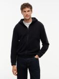 Black Performance Relaxed Polar Fleece Zip-Thru Hoody  Men