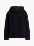 Black Performance Relaxed Polar Fleece Zip-Thru Hoody  Men