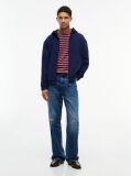 Blue Performance Relaxed Polar Fleece Zip-Thru Hoody  Men