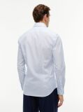 Blue Slim Fit Micro Print Poplin Shirt  Men