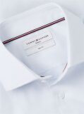 Blue Slim Fit Flag Embroidery Dobby Shirt  Men