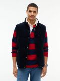 Blue Corduroy Down Reversible Gilet  Men