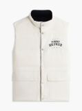 Blue Corduroy Down Reversible Gilet  Men