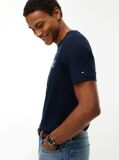 Blue Back Flag Graphic Crew Neck T-Shirt  Men