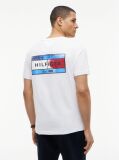 White Back Flag Graphic Crew Neck T-Shirt  Men