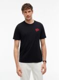 Black Back Graphic Crew Neck T-Shirt  Men