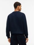Blue Embossed Logo Pique Sweatshirt  Men