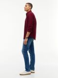 Blue Denton Slim Straight Faded Jeans  Men