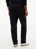 Black Logo Embroidery Fleece Drawstring Joggers  Men