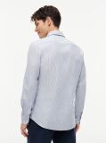 Blue Slim Fit Oxford Stripe Shirt  Men