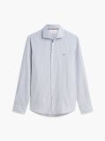 Blue Slim Fit Oxford Stripe Shirt  Men