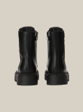 Black Cleat Lace-Up Ankle Boots  Girls