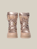 Beige Lace-Up Snow Boots  Girls