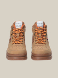 Brown Lace-Up Signature Ankle Boots  Kids Unisex