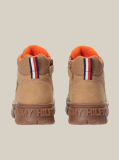 Brown Lace-Up Signature Ankle Boots  Kids Unisex