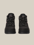 Black Lace-Up Signature Ankle Boots  Kids Unisex