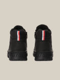 Black Lace-Up Signature Ankle Boots  Kids Unisex