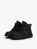 Black Cleat Flag Ankle Boots  Kids Unisex