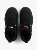 Black Cleat Flag Ankle Boots  Kids Unisex
