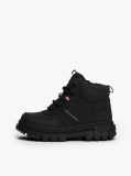 Black Cleat Flag Ankle Boots  Kids Unisex