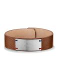 Brown Bracelet With Tommy Hilfiger Logo And Flag Engraved  Men