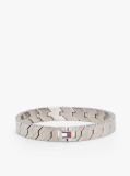 Silver Enamel Flag Stainless Steel Bracelet  Men