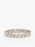 Silver Enamel Flag Stainless Steel Bracelet  Men