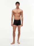 Black 3-Pack Global Stripe Logo Waistband Trunks  Men