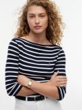 Multi Boat Neck Slim Fit T-Shirt  Women