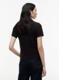 Black 1985 Slim Pique Polo  Women