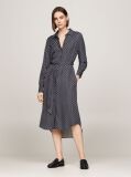 Multi Hilfiger Monotype Belted Midi Shirt Dress  Women