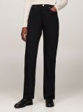 Black Black Mid Rise Straight Jeans  Women