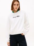 Beige Gold-Tone Button Sweatshirt  Women