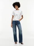 Multi Boxy T-Shirt Με Πλέξη Interlock  Γυναίκες