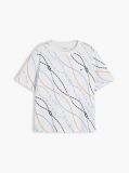Multi Boxy T-Shirt Με Πλέξη Interlock  Γυναίκες