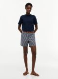 Μπλε Boxy T-Shirt Με Πλέξη Interlock  Γυναίκες