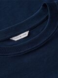 Μπλε Boxy T-Shirt Με Πλέξη Interlock  Γυναίκες