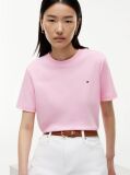 Ροζ Boxy T-Shirt Με Πλέξη Interlock  Γυναίκες