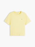 Κίτρινο Boxy T-Shirt Με Πλέξη Interlock  Γυναίκες