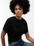 Black Batwing Sleeve Crew Neck T-Shirt  Women