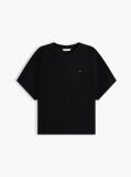 Black Batwing Sleeve Crew Neck T-Shirt  Women