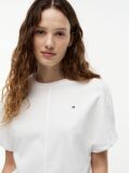 White Batwing Sleeve Crew Neck T-Shirt  Women