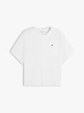 White Batwing Sleeve Crew Neck T-Shirt  Women