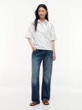 Multi Relaxed Fit Interlock Knit Polo Shirt  Women