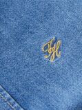 Blue Boxy Fit Short Sleeve Denim Shirt  Women
