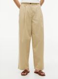Μπεζ Παντελόνι Chinos Σε Barrel Γραμμή Με Washed Εφέ  Γυναίκες