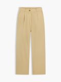 Μπεζ Παντελόνι Chinos Σε Barrel Γραμμή Με Washed Εφέ  Γυναίκες