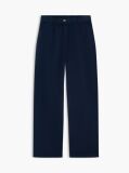 Blue Washed Barrel Leg Chinos  Women