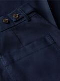 Blue Logo Embroidery Wide Leg Chinos  Women